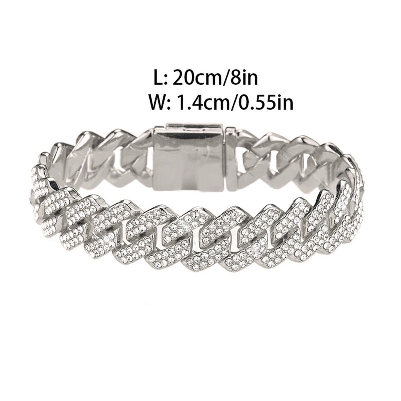 Gold Plated Cuban Link Chain|Bracelet 8in(20cm)